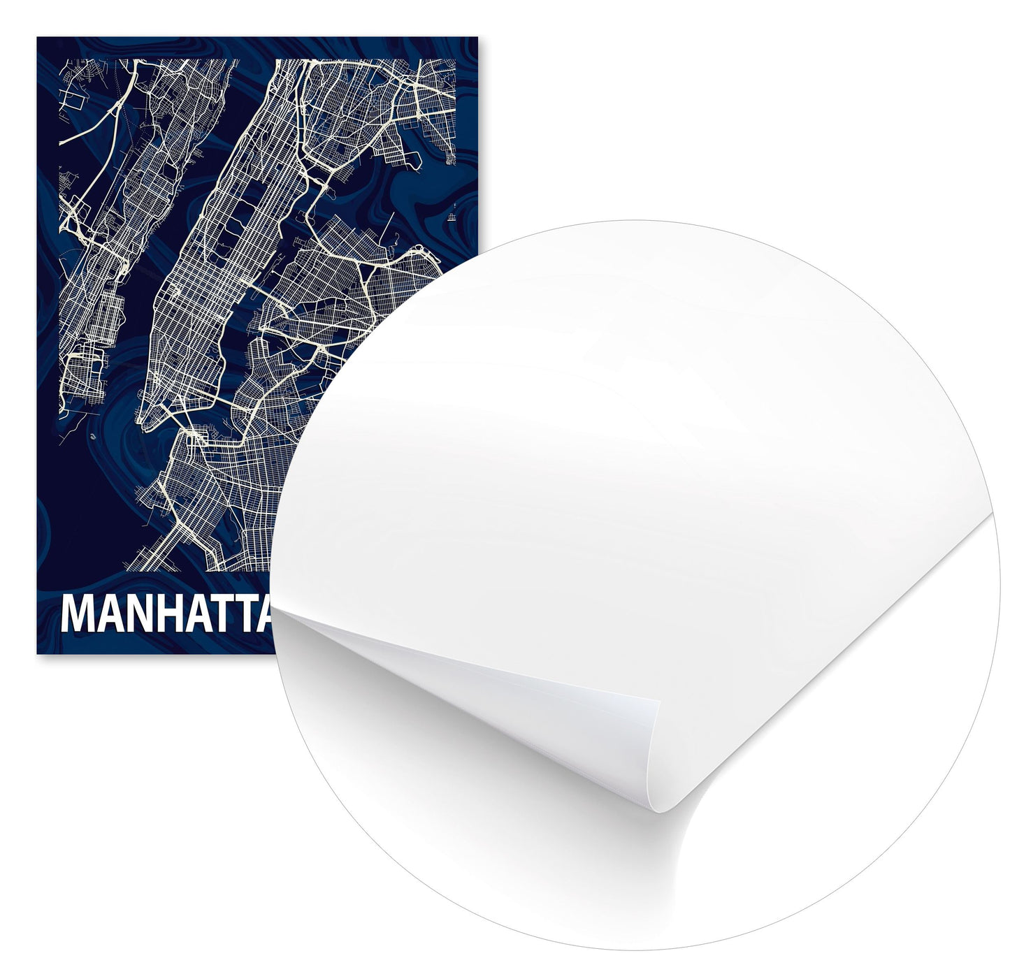 MANHATTAN CROCUS MARBLE MAP - @Helios
