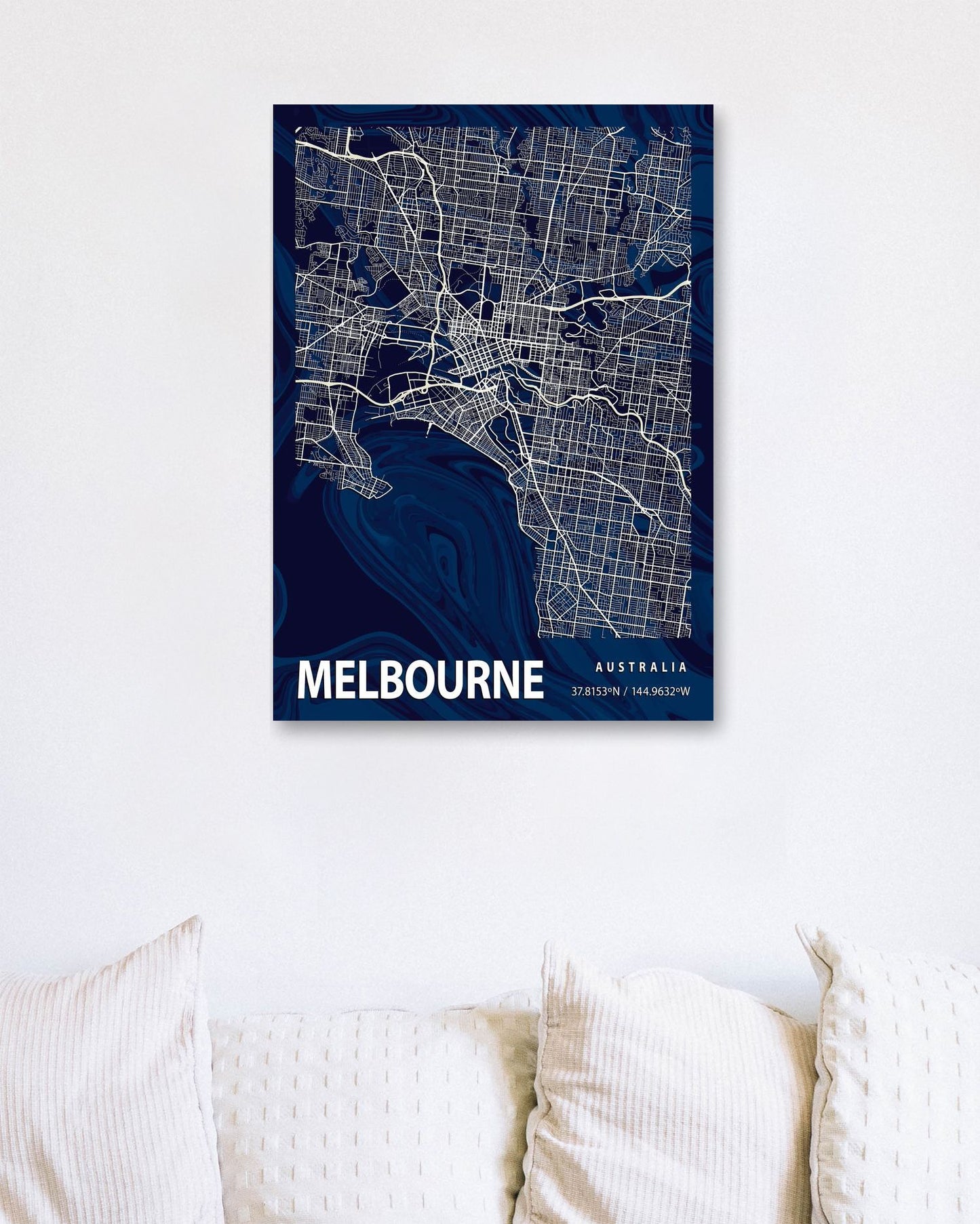 MELBOURNE CROCUS MARBLE MAP  - @Helios