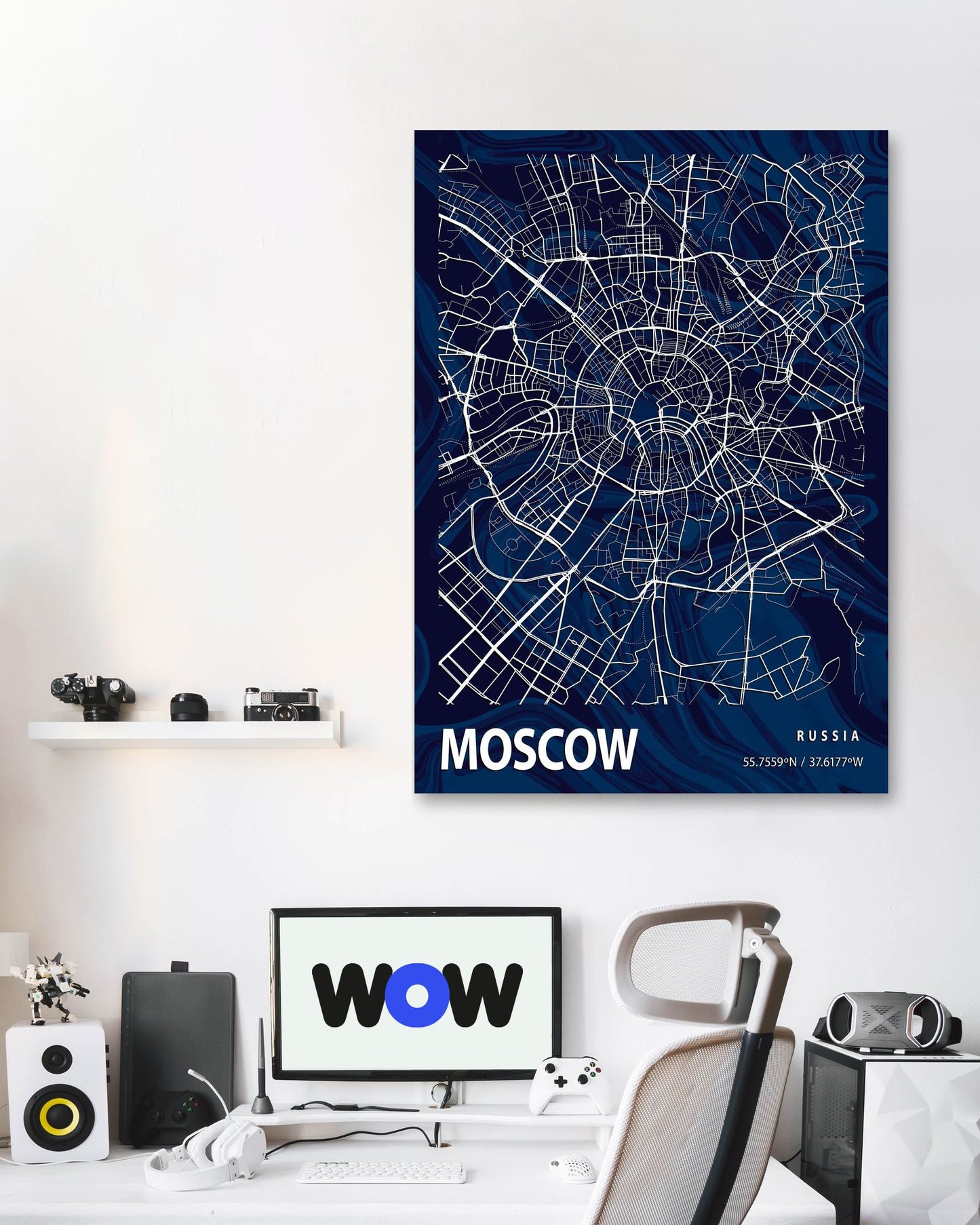 MOSCOW CROCUS MARBLE MAP  - @Helios