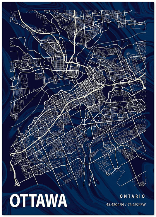 OTTAWA CROCUS MARBLE MAP  - @Helios