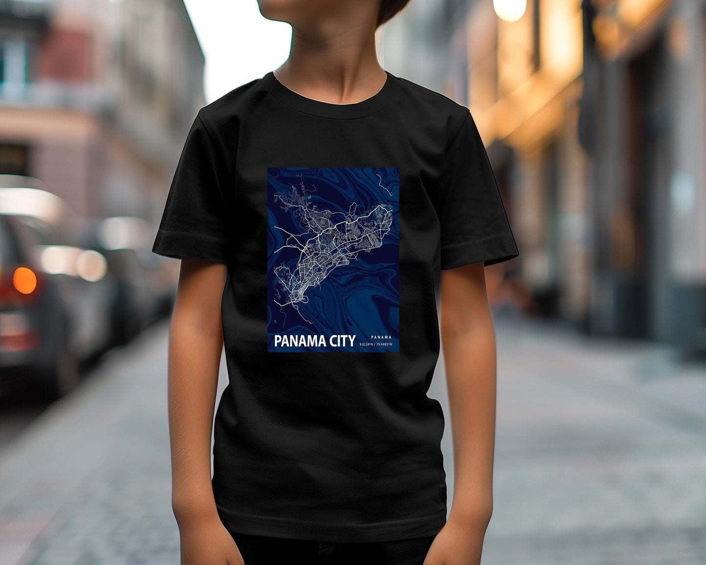 PANAMA CITY CROCUS MARBLE MAP  - @Helios