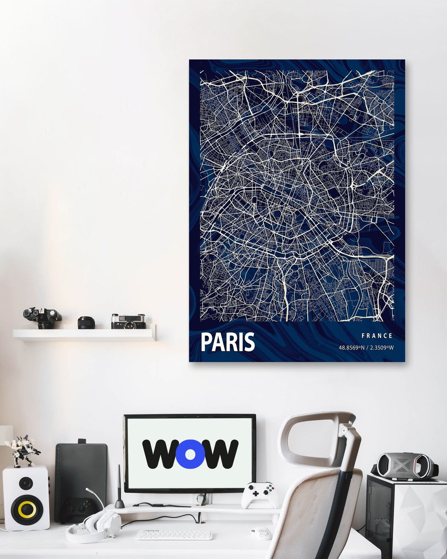PARIS CROCUS MARBLE MAP - @Helios