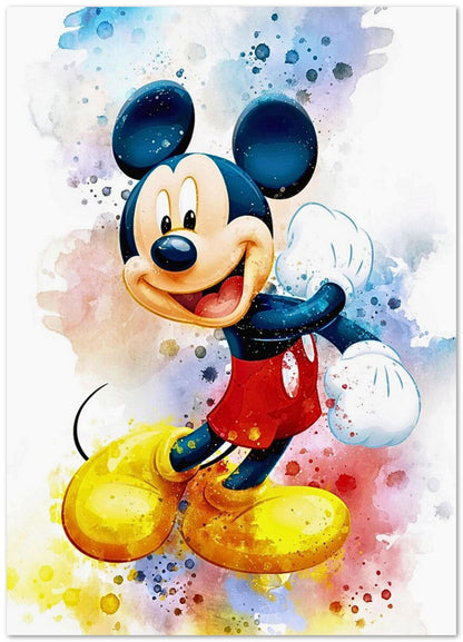 Mickey Is Happy - @ArtOfPainting