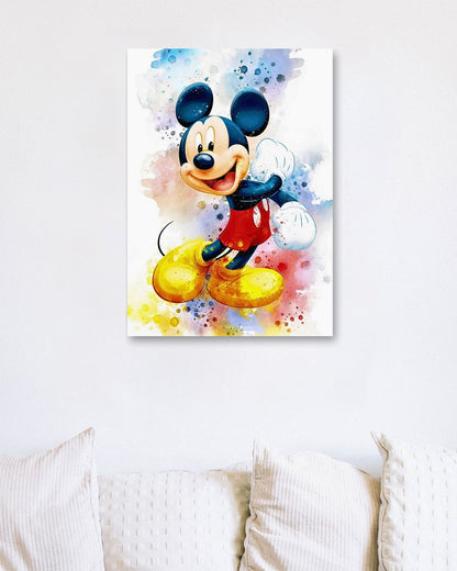 Mickey Is Happy - @ArtOfPainting