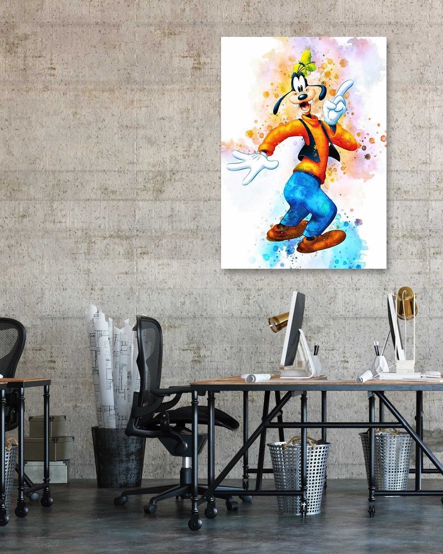 Goofy Is Happy - @ArtOfPainting