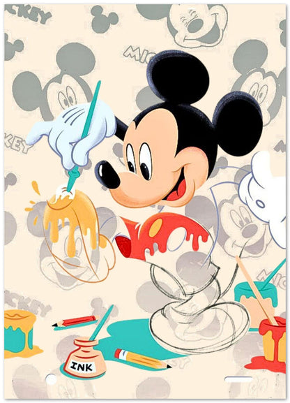 Mickey Mouse Coloring - @ArtOfPainting