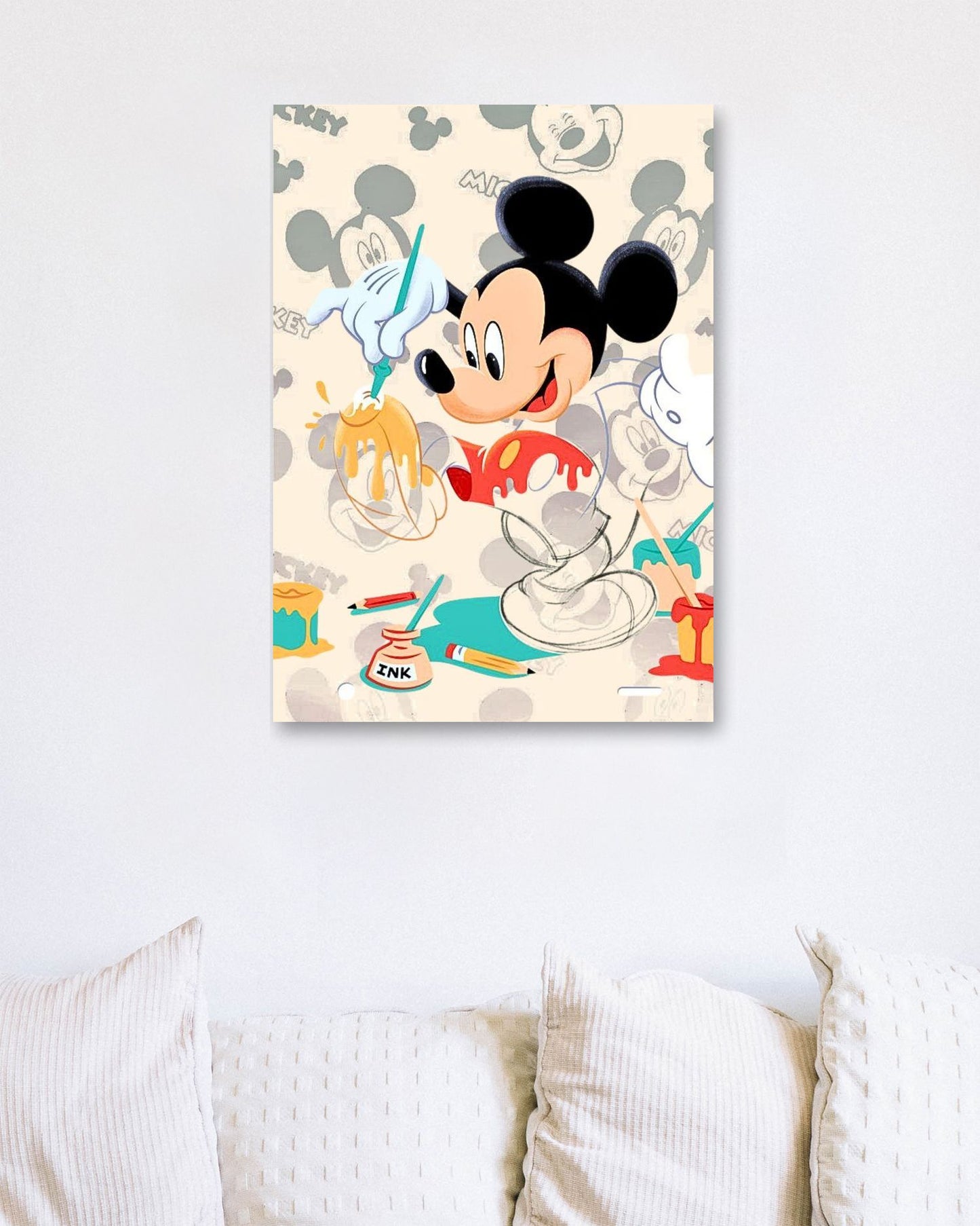 Mickey Mouse Coloring - @ArtOfPainting