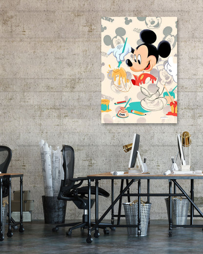 Mickey Mouse Coloring - @ArtOfPainting