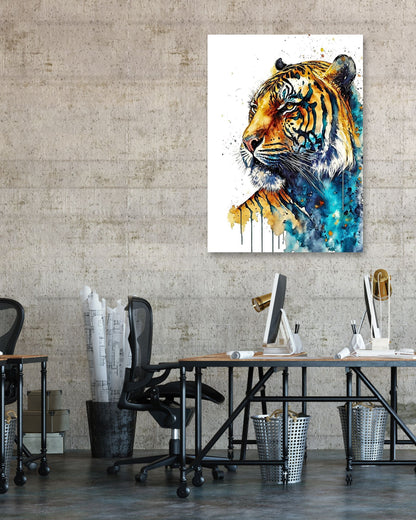 Watercolor Tiger - @ArtOfPainting