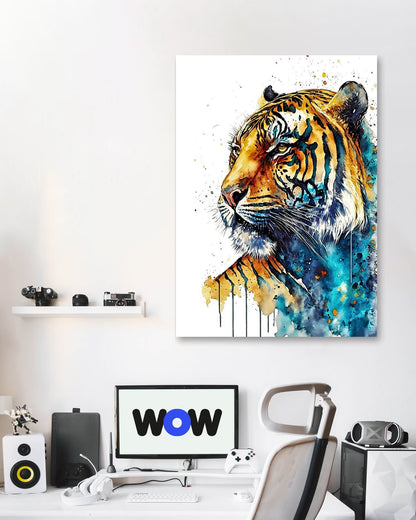 Watercolor Tiger - @ArtOfPainting