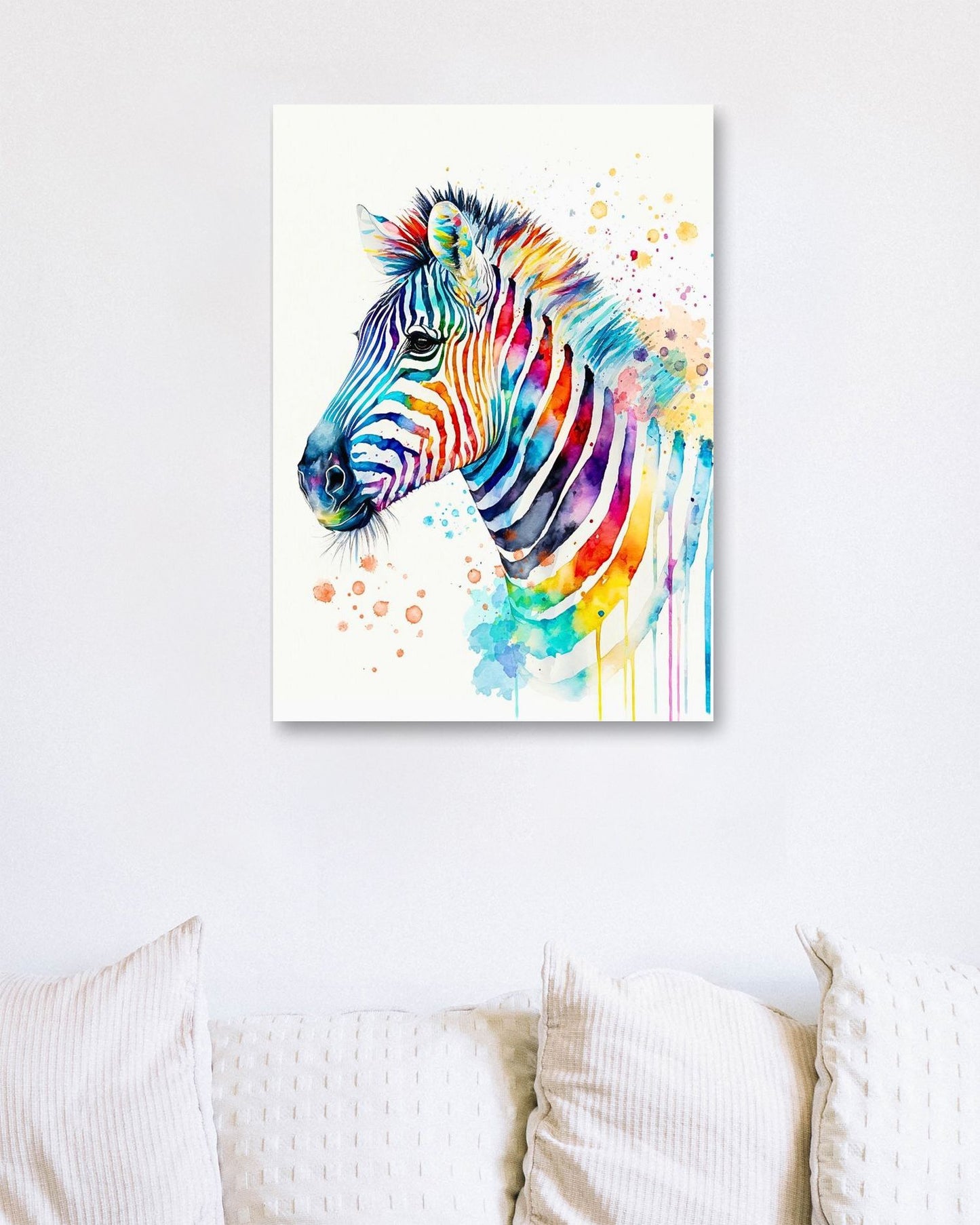 Watercolor Zebra - @ArtOfPainting