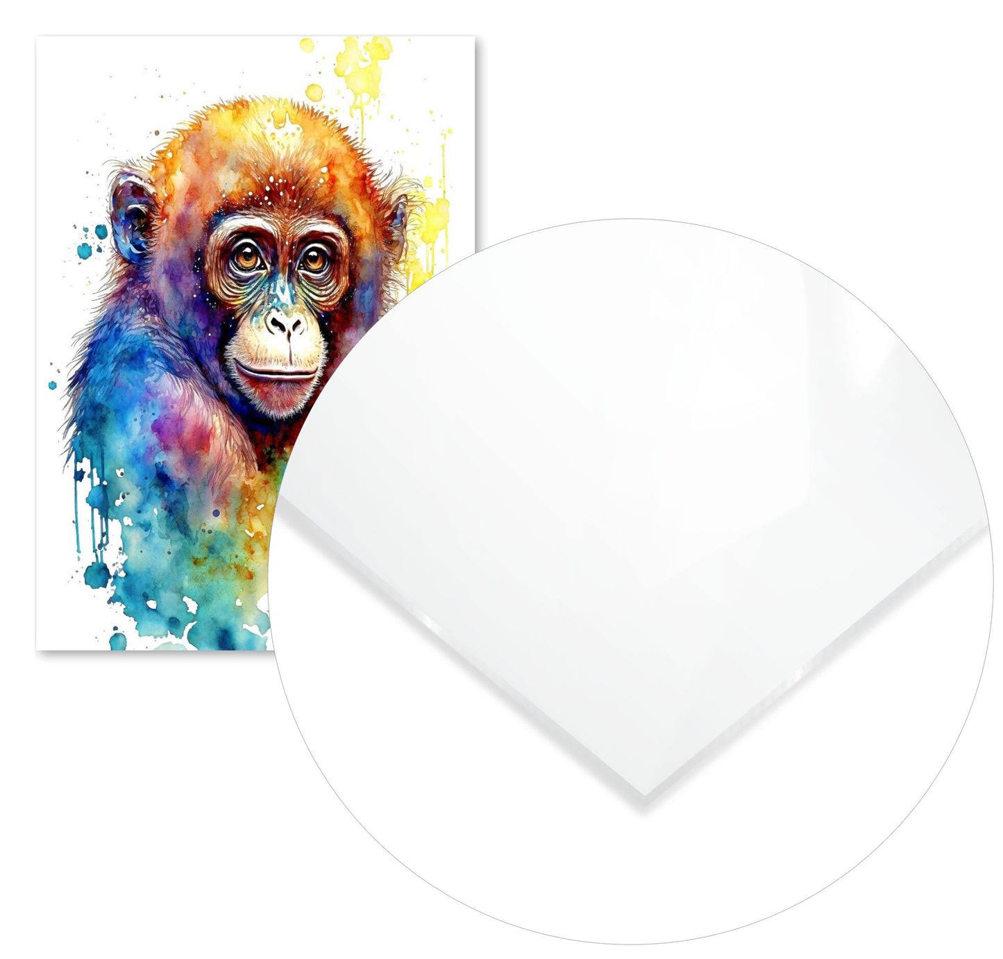 Watercolor Monkey - @ArtOfPainting