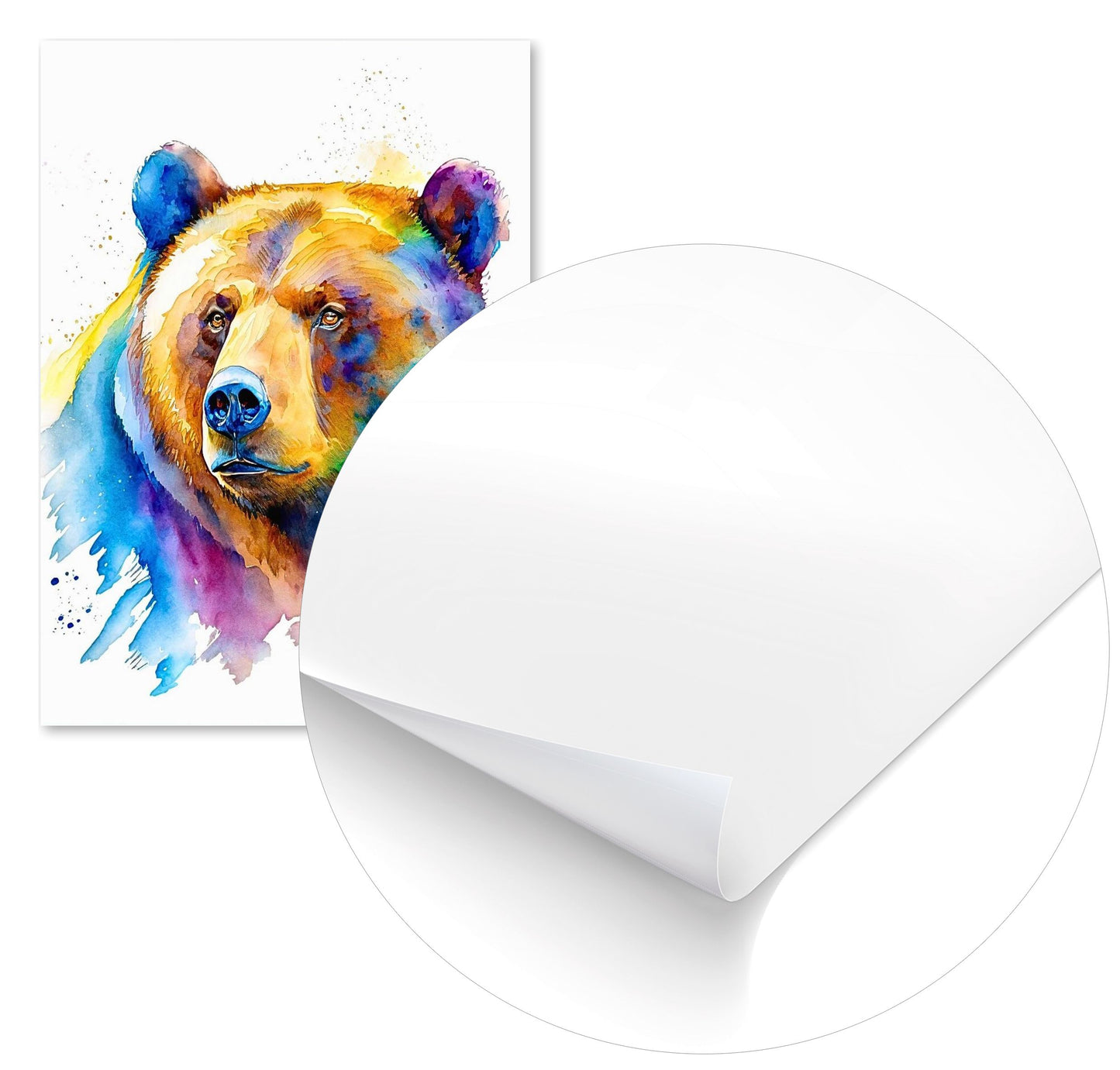 Watercolor Bear - @ArtOfPainting