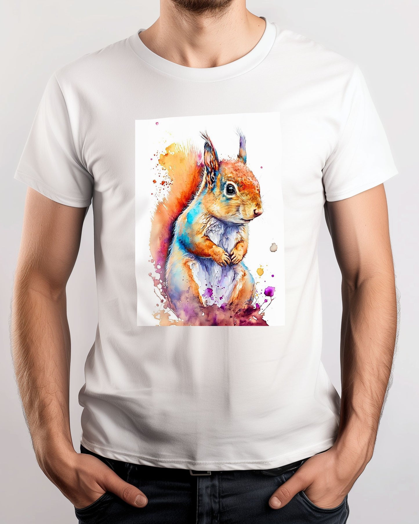 Squirrel Water Color - @ArtOfPainting