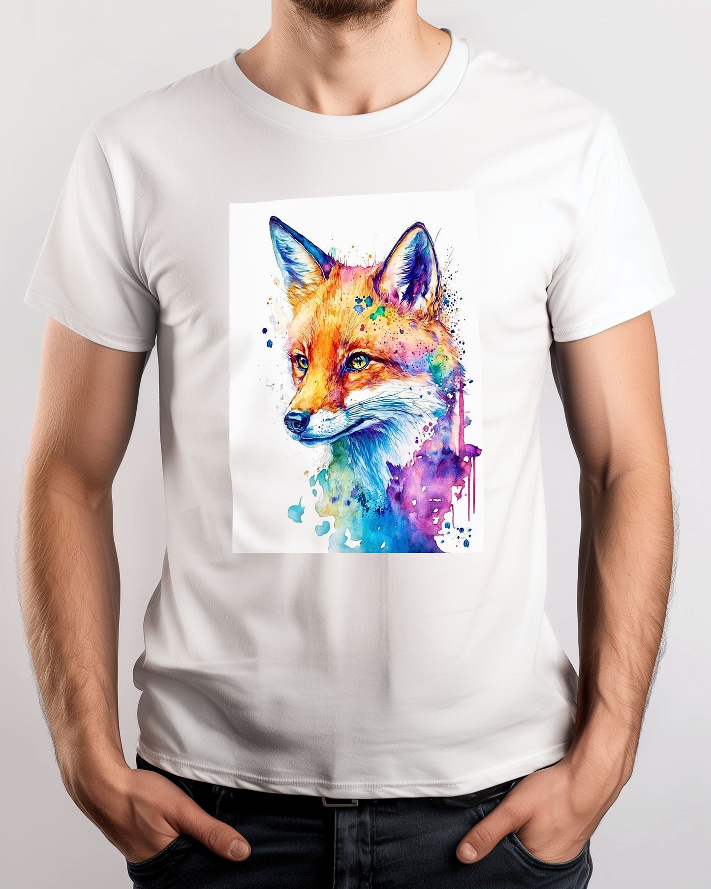 Fox Water Color - @ArtOfPainting