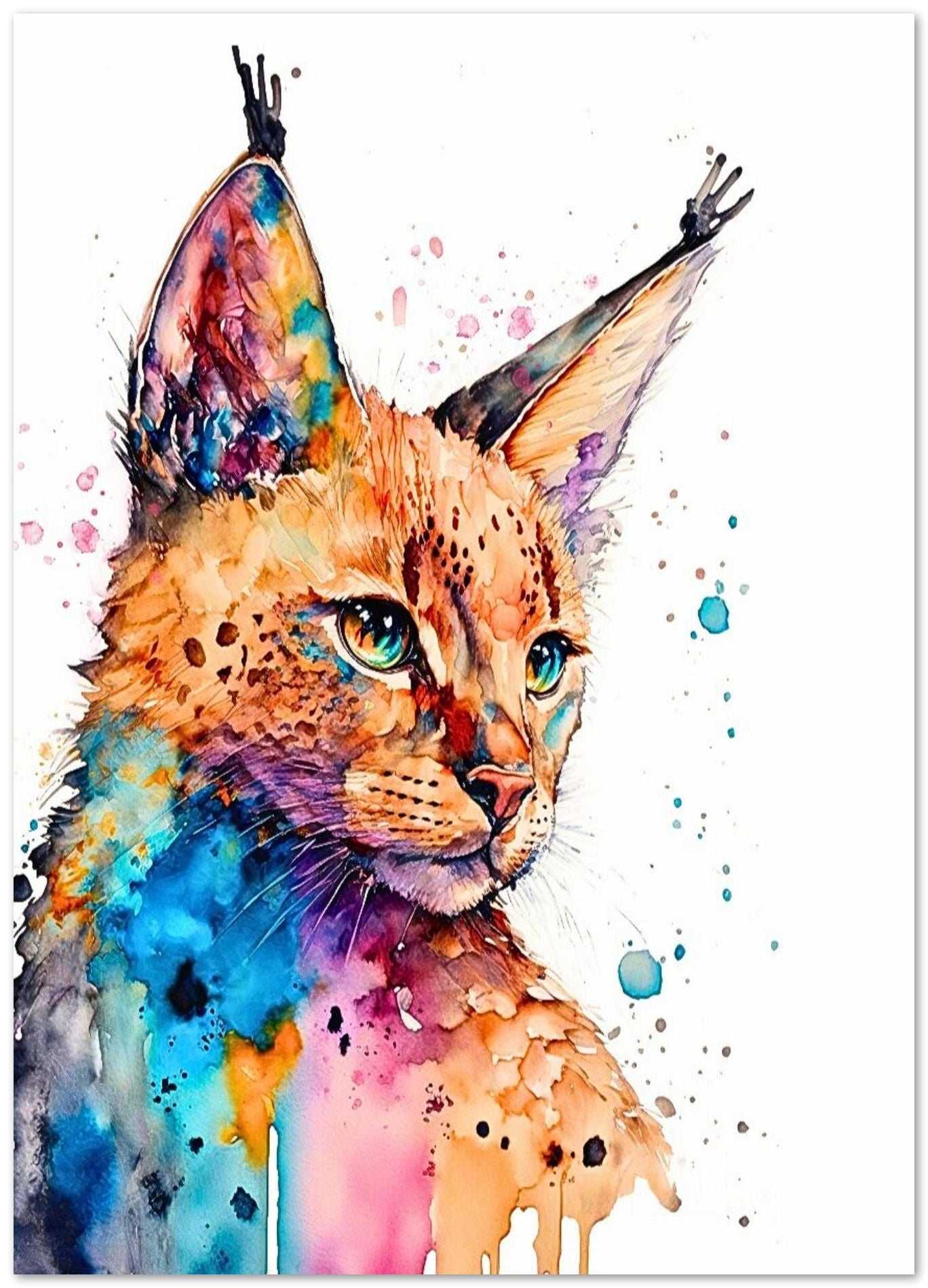 Cat Water Color - @ArtOfPainting