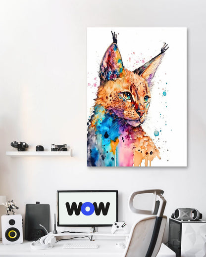 Cat Water Color - @ArtOfPainting