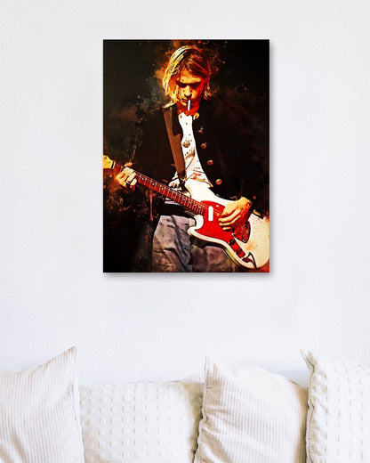 splatter by kurt cobain new art - @4147_design