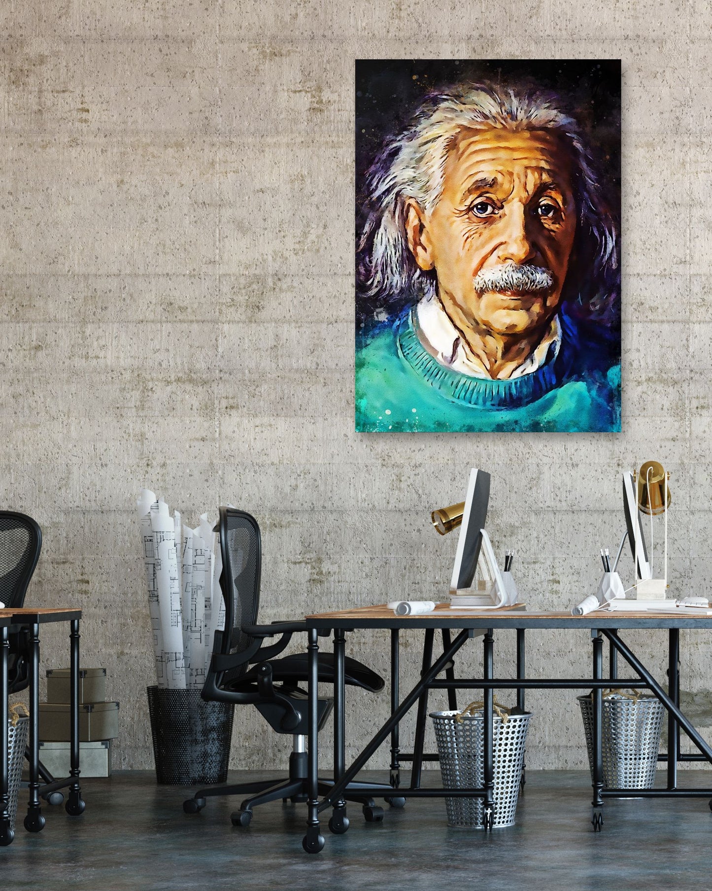 splatter By Albert Einstein - @4147_design