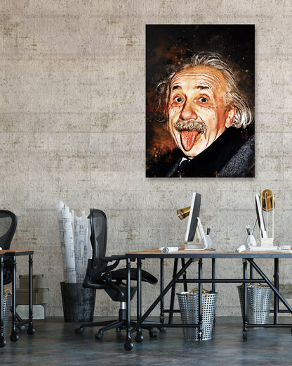 splatter By Albert Einstein new art - @4147_design