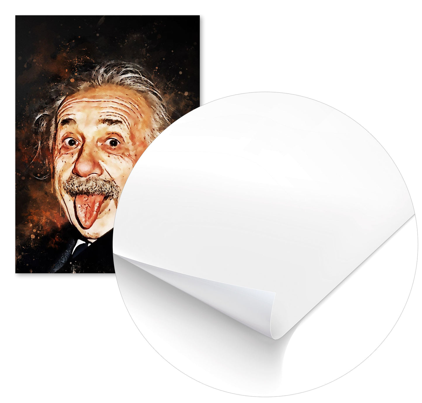 splatter By Albert Einstein new art - @4147_design