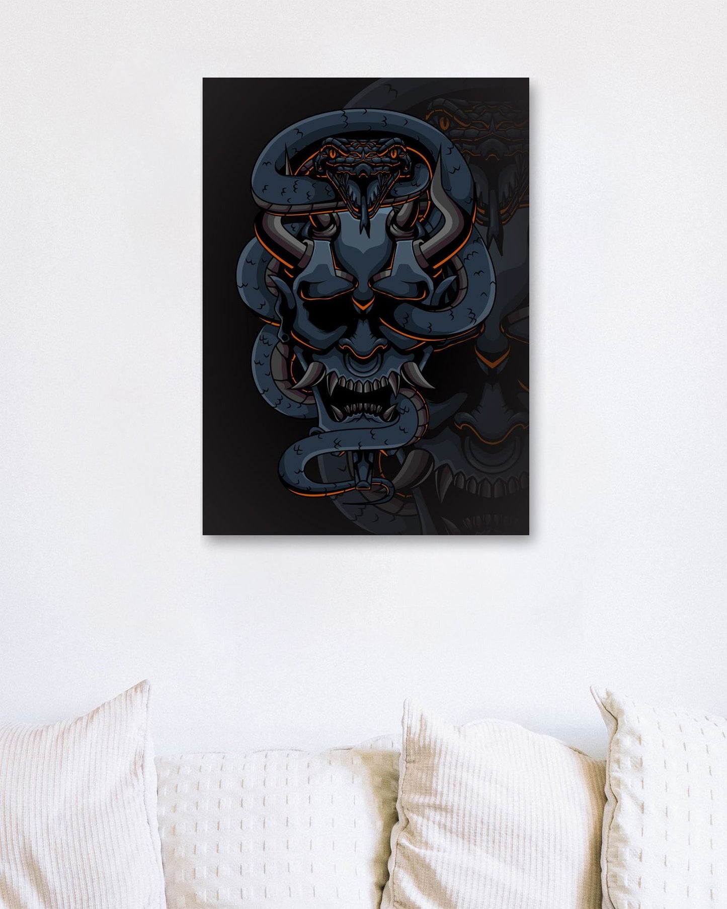 Japanese Demon with Viper - @PowerUpDesign