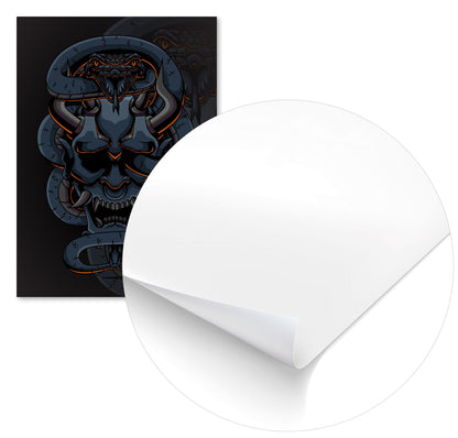 Japanese Demon with Viper - @PowerUpDesign