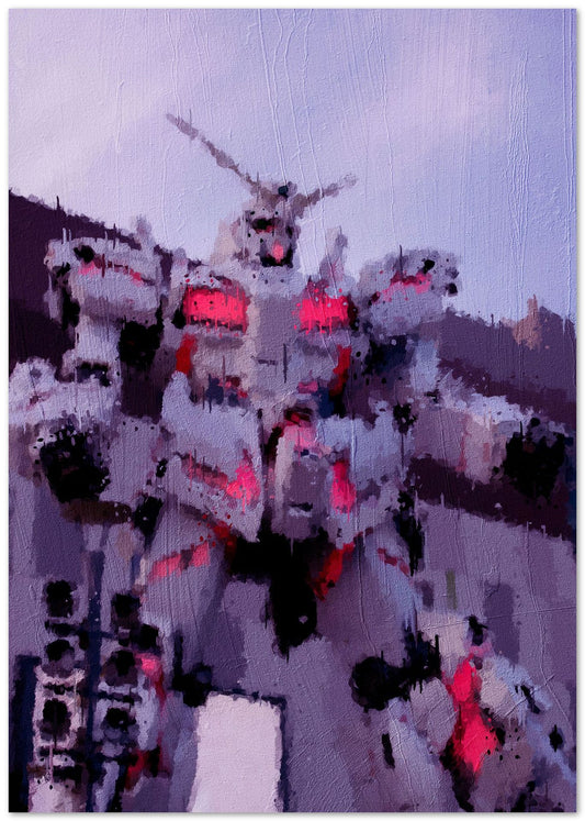 Gundam oil painting - @hikenthree