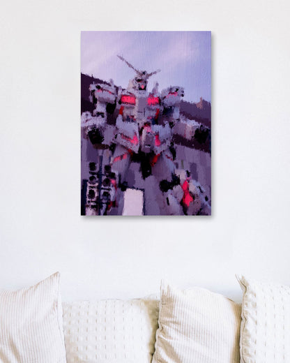 Gundam oil painting - @hikenthree