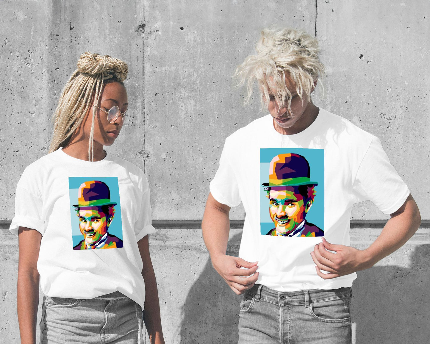 Charlie Chaplin in wpap art - @Mirupop_06