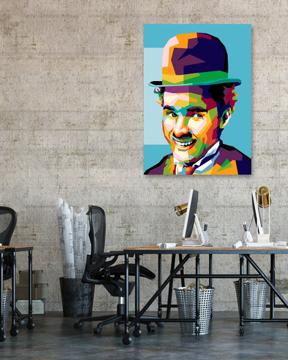 Charlie Chaplin in wpap art - @Mirupop_06