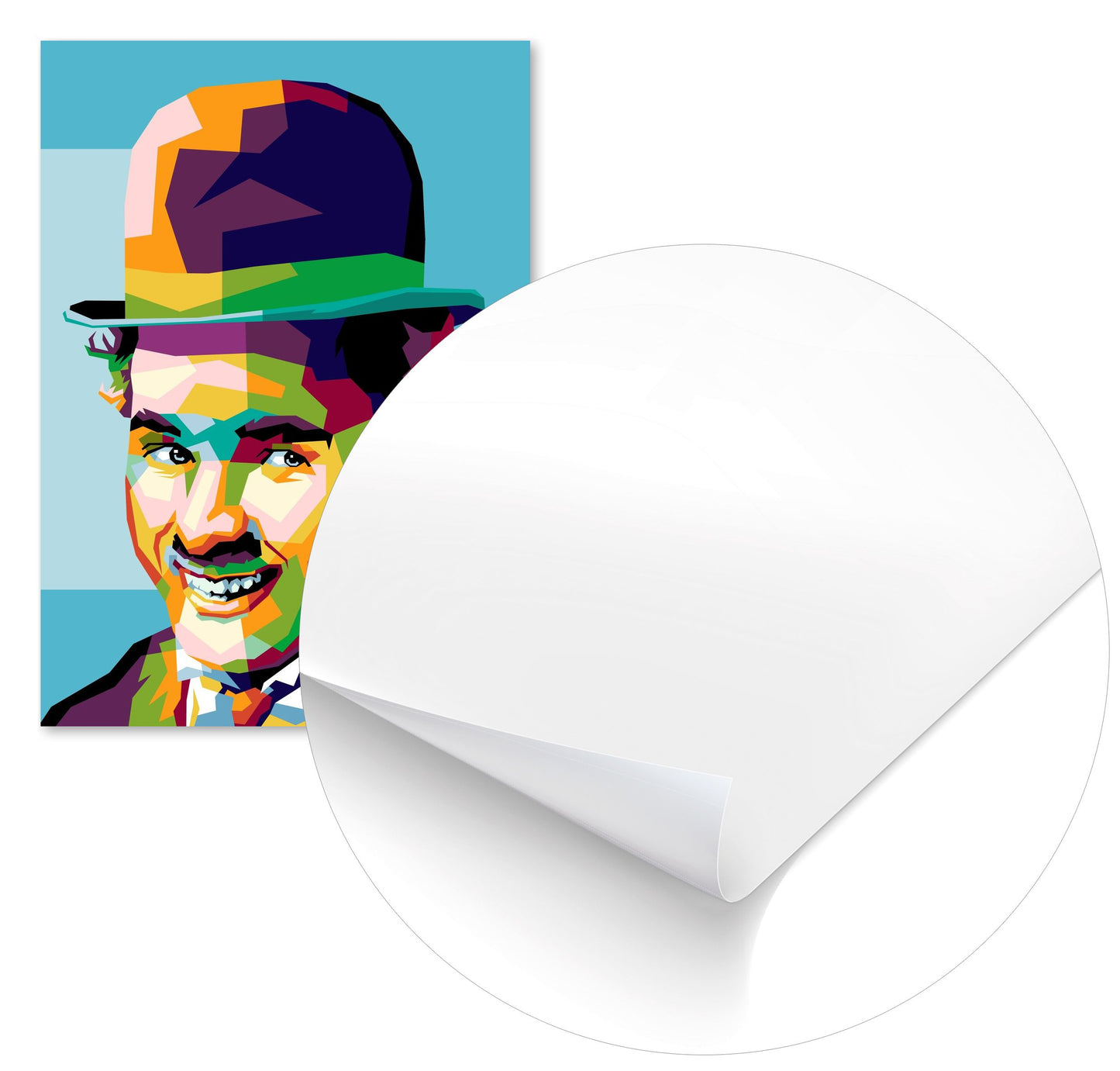 Charlie Chaplin in wpap art - @Mirupop_06