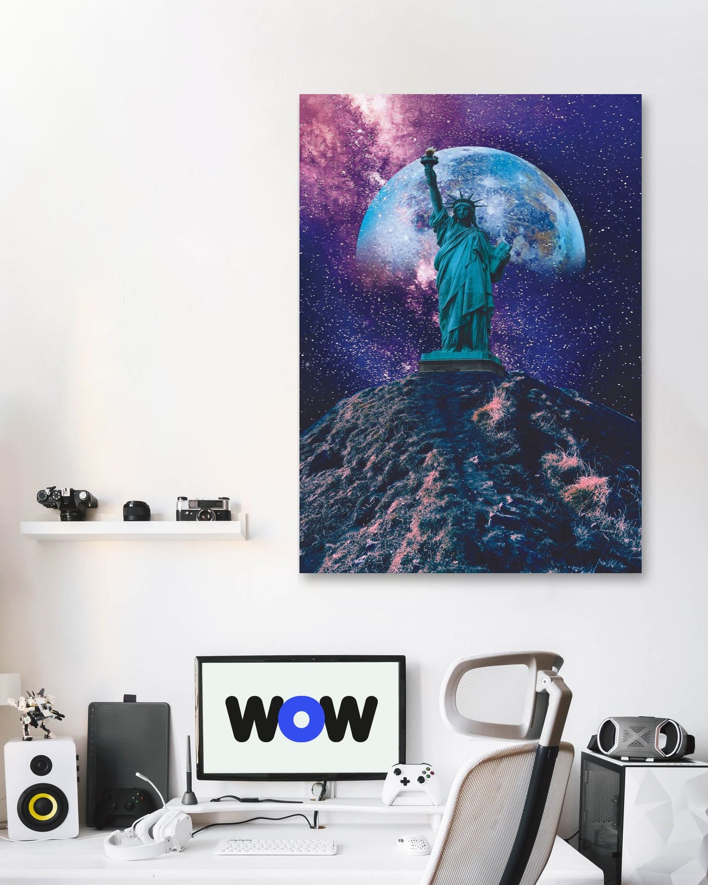 Statue Liberty Space Outer Galaxy 1 - @JeffNugroho