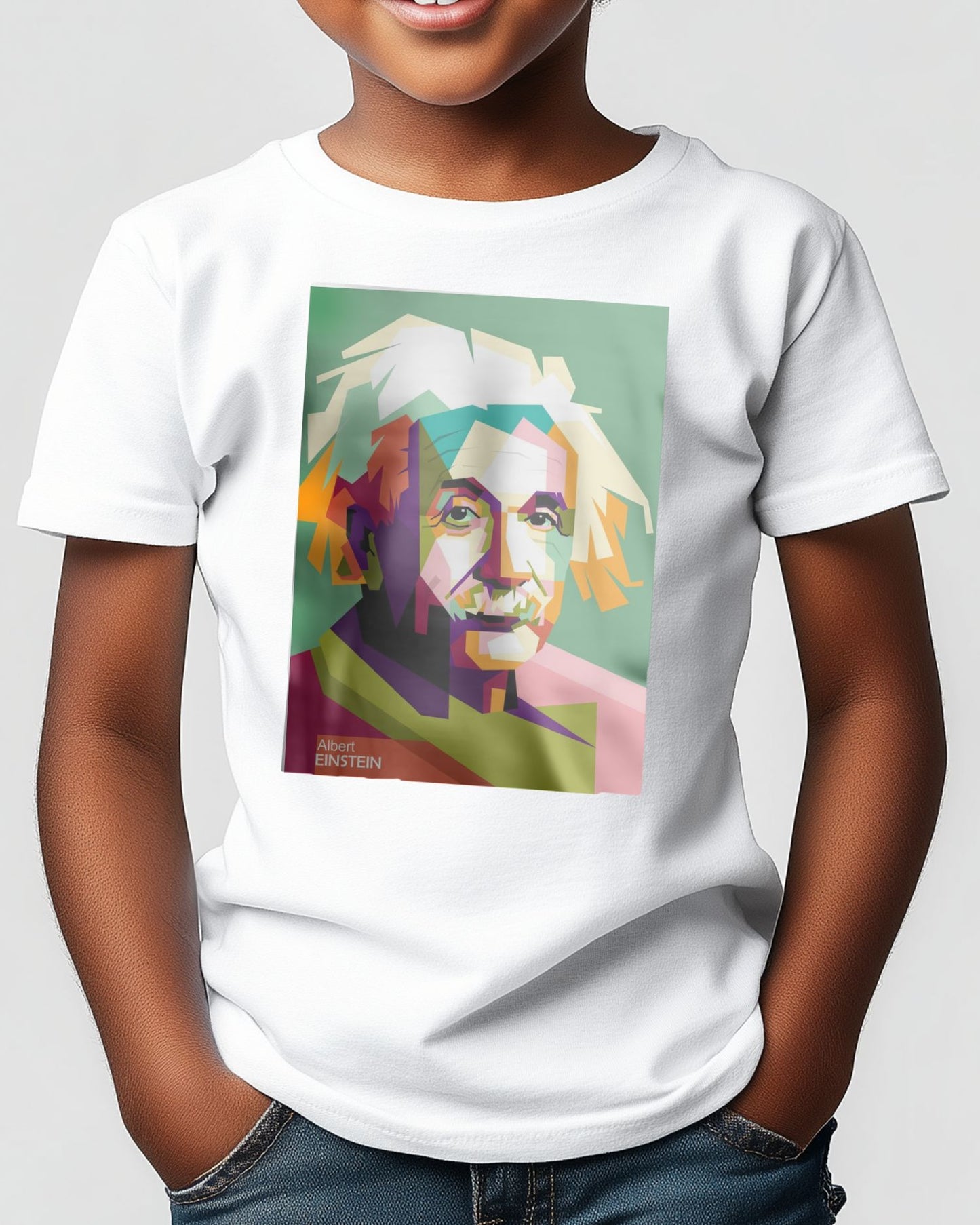 Albert Einstein in wpap pop art - @Mirupop_06