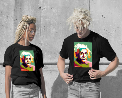 Albert Einstein in wpap pop art - @Mirupop_06