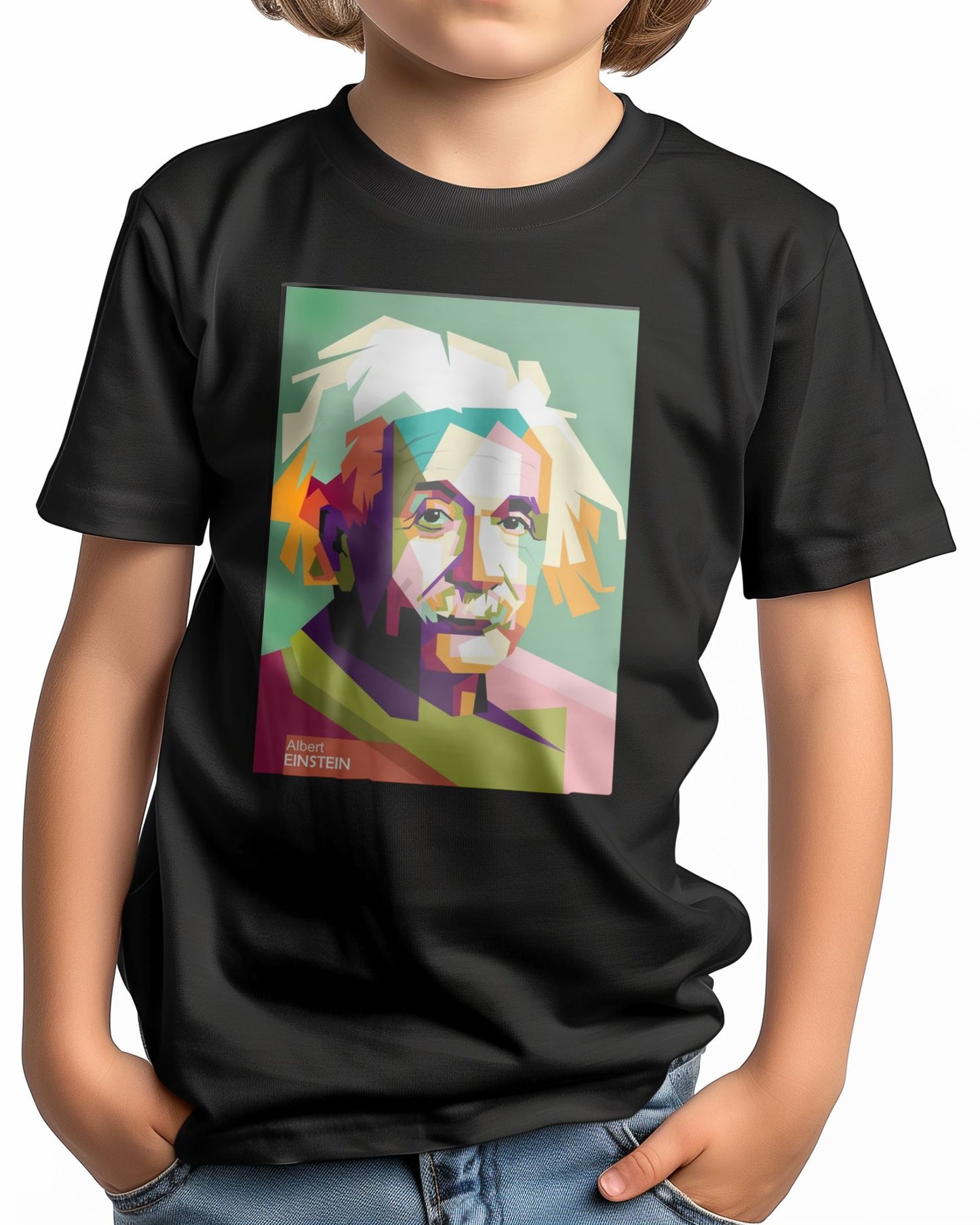 Albert Einstein in wpap pop art - @Mirupop_06