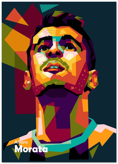 Alvaro Morata in WPAP POP ART - @Mirupop_06