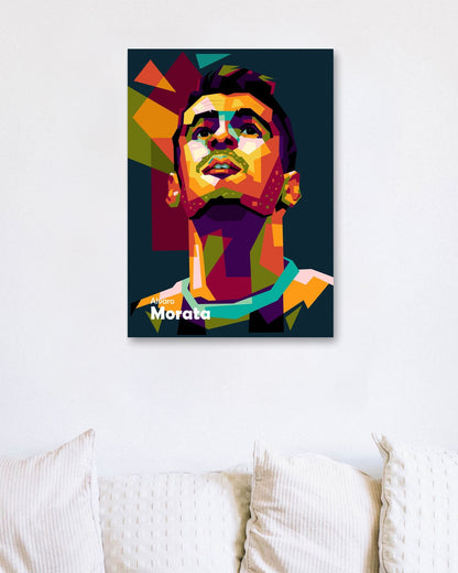 Alvaro Morata in WPAP POP ART - @Mirupop_06