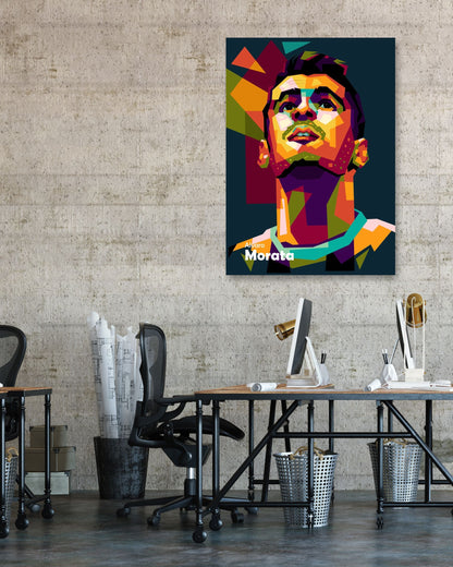 Alvaro Morata in WPAP POP ART - @Mirupop_06