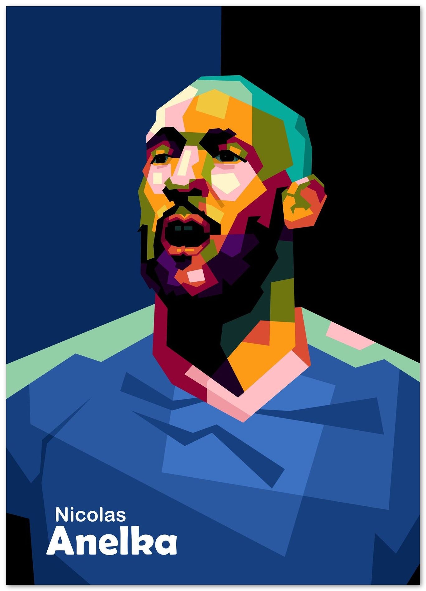 Nicolas Anelka in trend pop art - @Mirupop_06