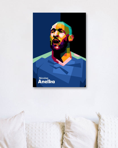 Nicolas Anelka in trend pop art - @Mirupop_06