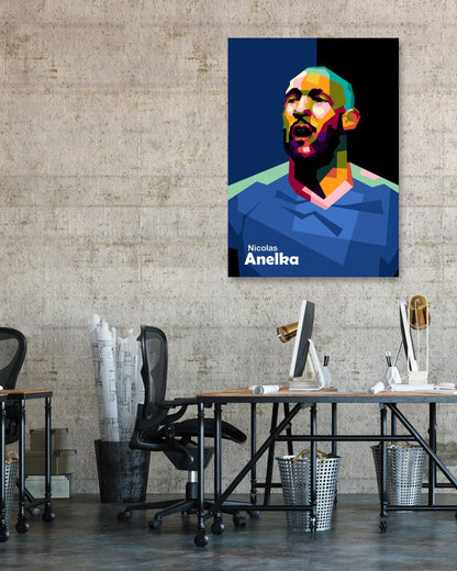 Nicolas Anelka in trend pop art - @Mirupop_06