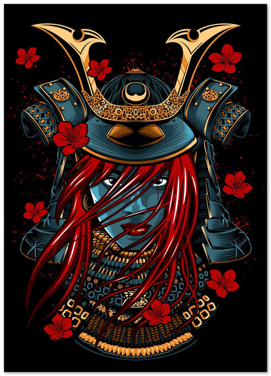 Redhead Girl Samurai - @Albertees