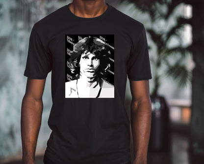 Jim Morrison Black White - @Artkreator