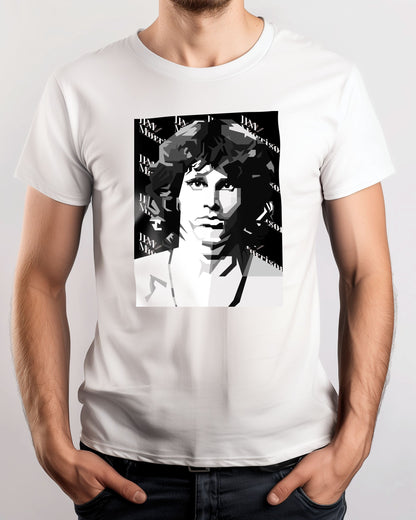 Jim Morrison Black White - @Artkreator