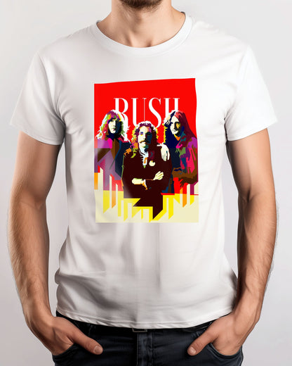 RUSH Classic Rock Pop Art WPAP - @Artkreator