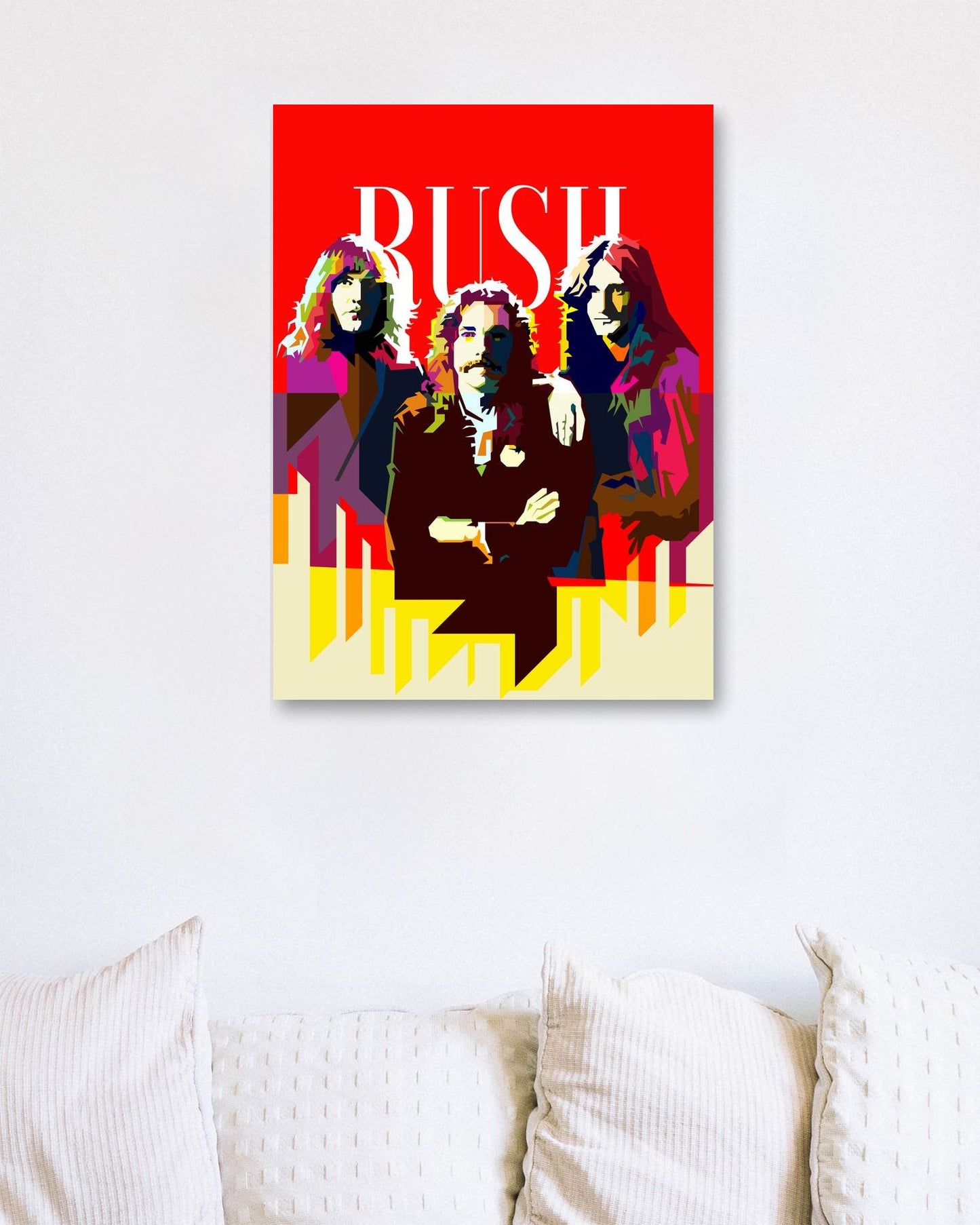 RUSH Classic Rock Pop Art WPAP - @Artkreator