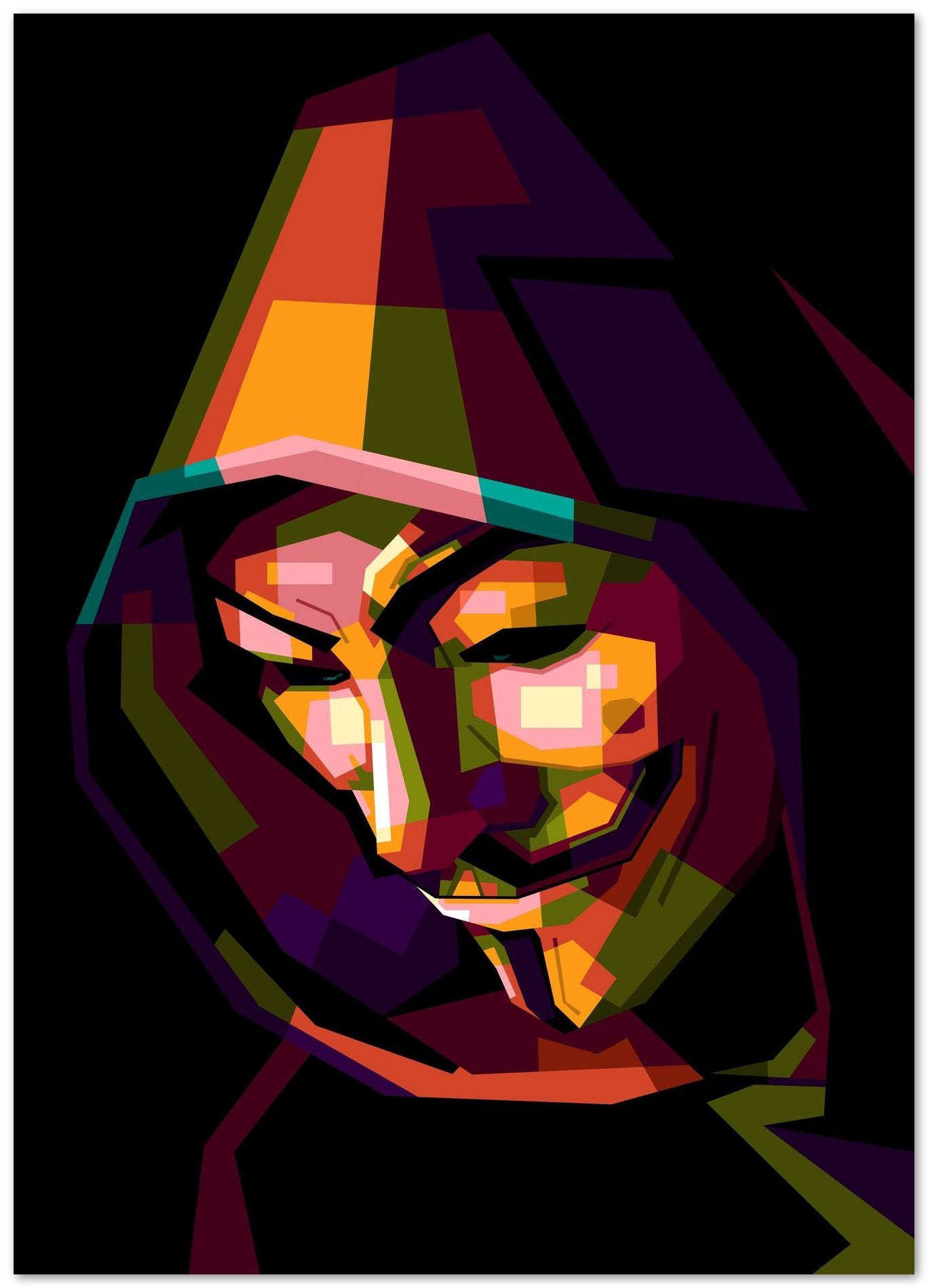 Anonymous vendetta in wpap pop art - @Mirupop_06