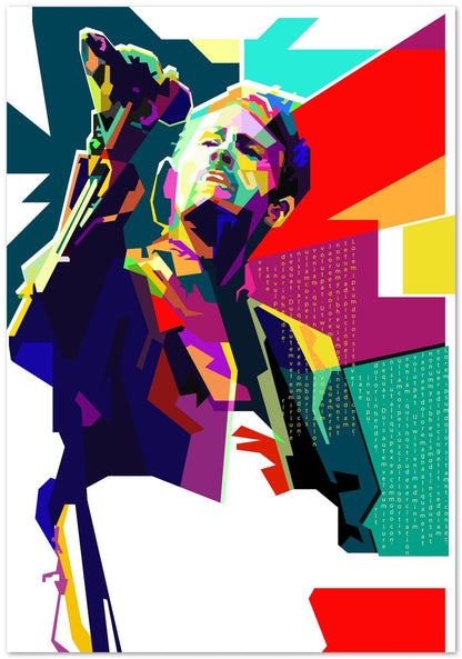 Thom Yorke Pop Art WPAP - @Artkreator