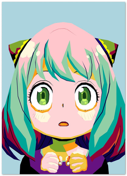 Anime japonesa Anya Forger WPAP ART - @Mirupop_06